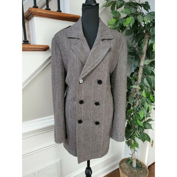 4 You Wool Buttons Casual Outwear Coat M - Picture 1 of 11